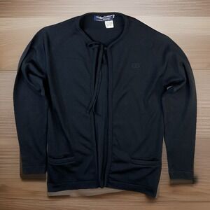 Vintage Givenchy Sport Cardigan 70s Sweater Qiana Nylon‎ Retro Women Sz 34